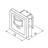 Датчик движения в подрозетник Feron SEN1A/LX2000 500W 12m 140° белый