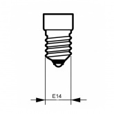 Лампа Osram SPC T25/85 CL 25W E14 для бытовой техники, кухонной вытяжки прозрачная