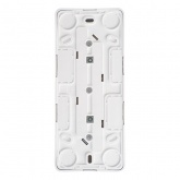 Накладная розетка тройная с заземлением SE Этюд белая