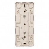 Накладная розетка тройная без заземления SE Этюд сосна