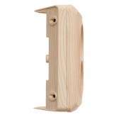 Накладная розетка угловая двойная без заземления SE Этюд сосна