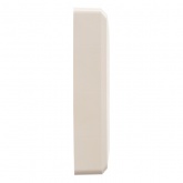 Накладная розетка тройная без заземления со шторками SE Этюд кремовая