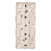 Накладная розетка тройная с заземлением SE Этюд кремовая