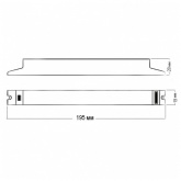 Балласт электронный Feron 1x36W 195x28x19mm EB51S