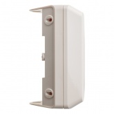 Накладная розетка угловая двойная с заземлением со шторками SE Этюд кремовая