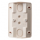 Накладная розетка угловая двойная с заземлением со шторками SE Этюд кремовая