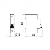 Автоматический выключатель Legrand DX3-E C6 1п 6000/6kA (автомат электрический)