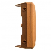 Накладная розетка угловая двойная без заземления SE Этюд темный бук