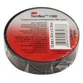 Изолента ПВХ 15мм х 10м (от 0°С до +60°С) 1300 черная 3M Temflex