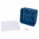 Коробка распаячная Ruvinil 100х100х45 мм скрытой установки по бетону [уп. 60шт]