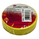 Изолента ПВХ 15мм х 10м (от 0°С до +60°С) 1300 желтая 3M Temflex