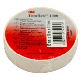 Изолента ПВХ 15мм х 10м (от 0°С до +60°С) 1300 белая 3M Temflex