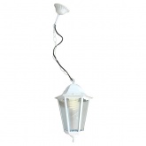 Светильник садово-парковый Классика Feron 6105 E27 170х170х80мм белый (на цепи 500мм)