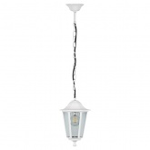 Светильник садово-парковый Классика 6205 E27 195х195х310мм белый (на цепи 500мм) Feron