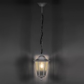 Светильник садово-парковый Классика 6205 E27 195х195х310мм белый (на цепи 500мм) Feron