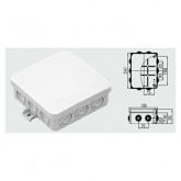 Коробка распаячная Ruvinil Tyco 100х100х35 мм для открытой проводки [уп.98шт] IP54