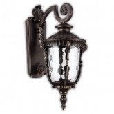 Светильник садово-парковый Шербур PL5002 E27 290*190*460мм темно-коричневое золото (на стену вниз)