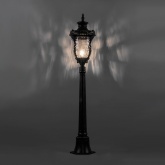 Светильник садово-парковый Шербур PL5016 E27 235*235*1205мм темно-коричневое золото (столб 1,2м)