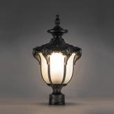 Светильник садово-парковый Флоренция Feron PL4045 E27 200х175х370мм черное золото (на столб)