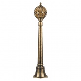Светильник садово-парковый Сфера Feron PL3706 E27 180х180х1100мм черное золото (столб 1,0м)