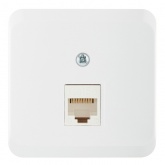 Накладная розетка компьютерная RJ45 кат.5E SE Этюд белая