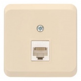 Накладная розетка компьютерная RJ45 кат.5E SE Этюд кремовый