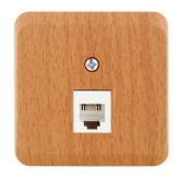 Накладная розетка компьютерная RJ45 кат.5E SE Этюд бук