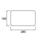 Светильник Portal 11W G23 IP54 280x185x45 (лампа GE 11W/840 G23)