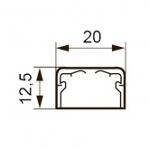 Кабель-канал Legrand DLPlus 20х12,5 без перегородки (кабельный короб)