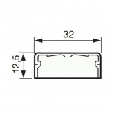 Кабель-канал Legrand DLPlus 32х12,5 без перегородки (кабельный короб)