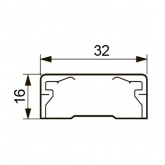 Кабель-канал Legrand DLPlus 32х16 без перегородки (кабельный короб)