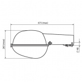 Консольный светильник Galad Пегас ЖКУ02-250-003 250 Вт Е40 IP53 со стеклом под лампу ДНАТ