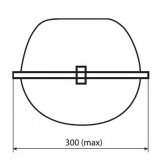 Консольный светильник Galad Пегас ЖКУ02-250-003 250 Вт Е40 IP53 со стеклом под лампу ДНАТ
