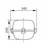 Консольный светильник ЖКУ 08 250 Вт Е40 IP53 со стеклом под лампу ДНАТ