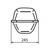 Консольный светильник ЖКУ 12 150 Вт Е40 IP53 со стеклом под лампу ДНАТ