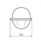 Консольный светильник Galad ЖКУ16-250-001 250 Вт Е40 IP54 со стеклом под лампу ДНАТ (02081)
