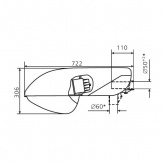 Консольный светильник ЖКУ 20 250 Вт Е40 IP65 со стеклом под лампу ДНАТ