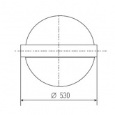 Консольный светильник ЖКУ 24 70 Вт Е27 IP54 со стеклом под лампу ДНАТ