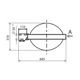 Консольный светильник Селена ЖКУ 28 150 Вт Е40 IP54 со стеклом под лампу ДНАТ