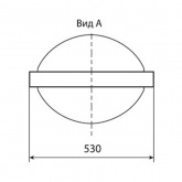 Консольный светильник Селена ЖКУ 28 150 Вт Е40 IP54 со стеклом под лампу ДНАТ