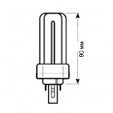 Лампа компактная люминесцентная Osram Dulux T Plus 13W/840 GX24d-1 холодно-белая