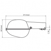 Консольный светильник Galad Пегас РКУ-02-125-003 125 Вт Е27 IP53 со стеклом под лампу ДРЛ