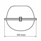 Консольный светильник Galad Пегас РКУ-02-125-003 125 Вт Е27 IP53 со стеклом под лампу ДРЛ