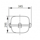 Консольный светильник РКУ 08 250 Вт Е40 IP53 со стеклом под лампу ДРЛ