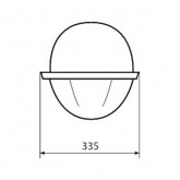 Консольный светильник Galad РКУ-16-125-001 125 Вт Е27 IP54 со стеклом под лампу ДРЛ