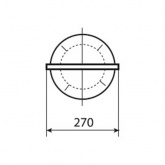 Консольный светильник РКУ 21 250 Вт Е40 IP54 со стеклом под лампу ДРЛ
