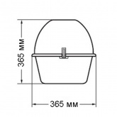 Консольный светильник Galad РКУ-28-250-003 250 Вт Е40 IP53 с плоским стеклом под лампу ДРЛ