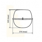 Консольный светильник РКУ 33 400 Вт Е40 IP53 с плоским стеклом под лампу ДРЛ