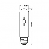 Лампа металлогалогенная Osram HCI-TT 70W/830 WDL SUPER 4Y PB E27 (МГЛ)