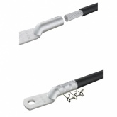 Наконечник медный КВТ луженый ТМЛ 240-16-24 под кабель 240,0мм болт М16